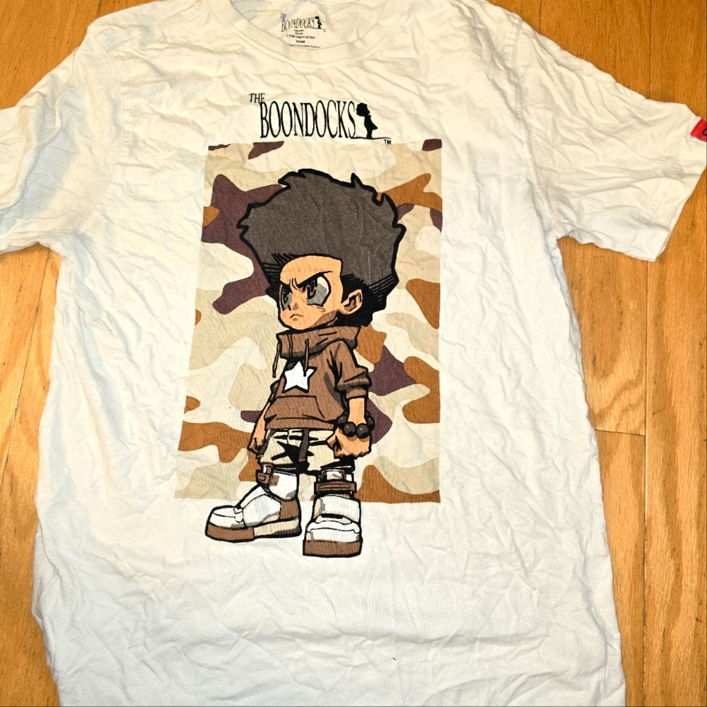 T=shirt featuring Huey Freeman from the animated television series The Boondocks